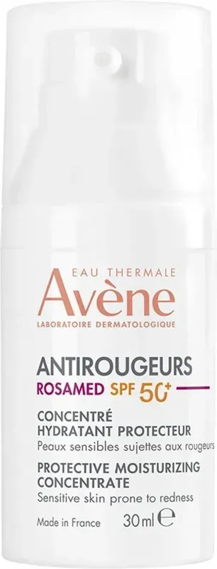 Avène Antirougeurs Rosamed Protective Moisturizing Concentrate Skoncentrowana Pielęgnacja Przeciw Zaczerwienieniom Skóry Spf 50+ 30ml