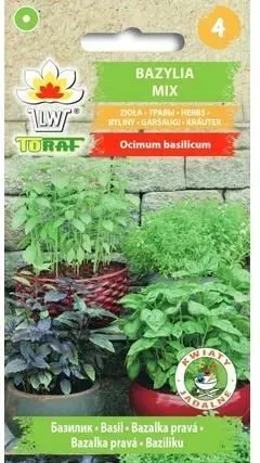 Bazylia Mix Odmian Nasiona Ziół 1G Toraf