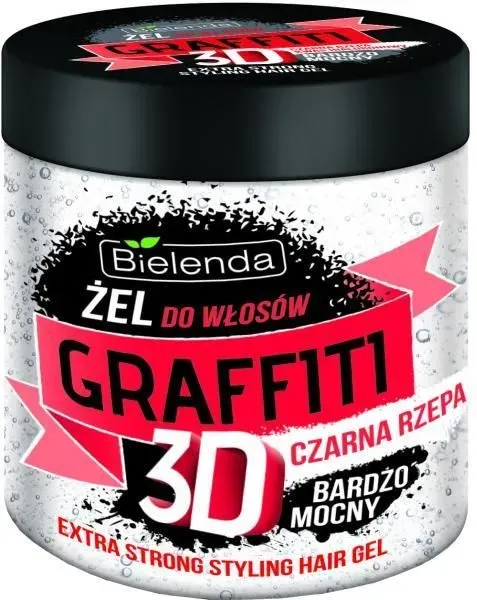 Bielenda Graffiti Żel do włosów z czarną rzepą bardzo mocny 250ml