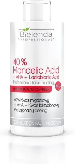 Bielenda Profesjonalna Profesjonalny Peeling 40% Kwas Migdałowy + Aha + Kwas Laktobionowy 150 g