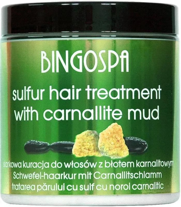 BINGOSPA Kuracja Do Włosów Z Błotem Karnalitowym Łupież Łojotok 250 g
