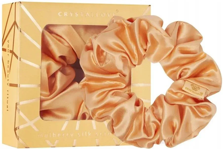 Crystallove Gumka Do Włosów Jedwabna (Peach Fuzz) 1szt.