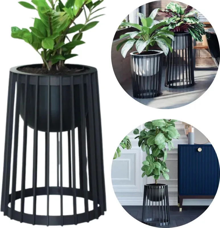 Form-Plastic Kwietnik Wysoki Dwustronny Standy 40H Stojak Na Kwiaty + Wkład Wewnętrzny