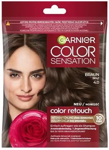 Garnier Color Sensation Retouch Szampon Koloryzujący 4.0 Brąz