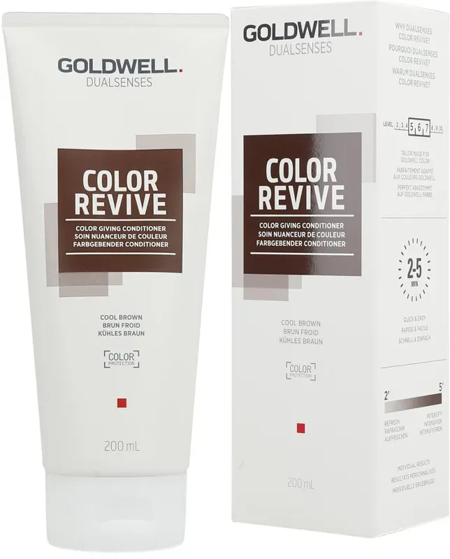 Goldwell Dualsenses Color Revive Odżywka Koloryzująca Chłodny Brąz 200 ml