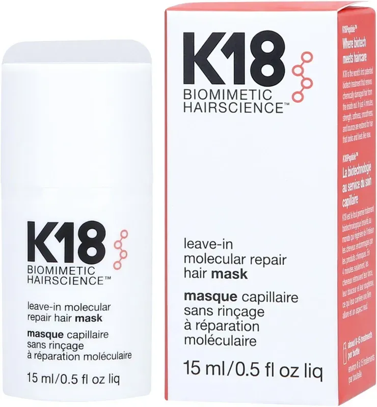 K18 Leave-In Molecular Repair Hair Mask Maska Odbudowująca I Regenerująca Bez Spłukiwania 15 ml