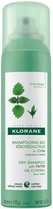 KLORANE Seboregulujący szampon suchy z wyciągiem z pokrzywy 150ml