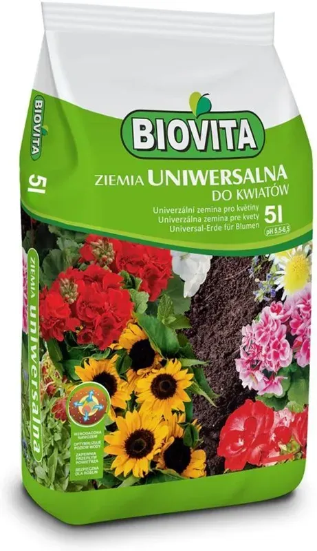 Podłoże Uniwersalne Do Kwiatów Biovita 5L