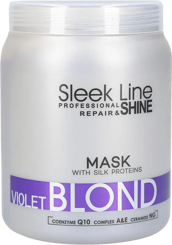 Stapiz Sleek Line Maska z Jedwabiem Blond Perłowo Fioletowa 1000ml