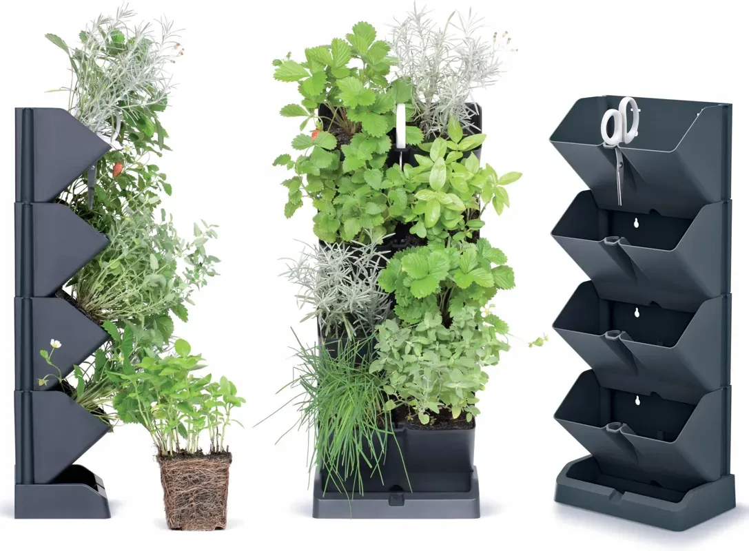 Stojak Kaskada Na Świeże Zioła W Doniczkach 4X2