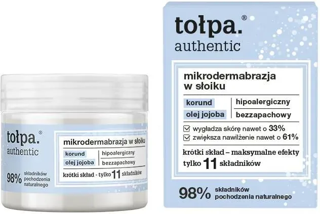 tołpa. authentic mikrodermabrazja w słoiku, 65 g