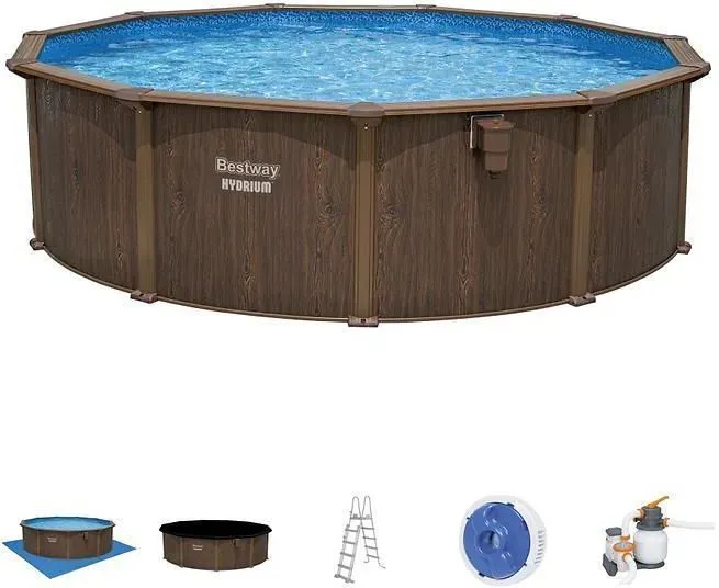 Basen Bestway Stalowy Hydrium 4,9X1,3m Deska 561Cu