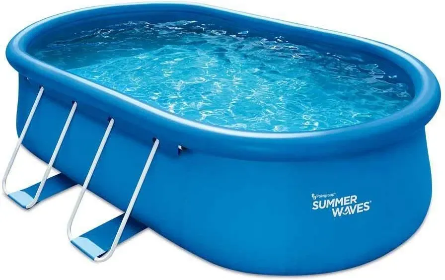 Basen Summer Waves Lifetime Quick Up Owalny Niebieski Pgp1151042F 457X305X107cm