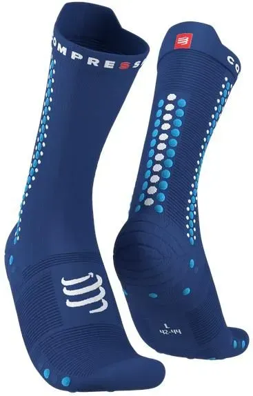 Compressport Skarpetki Rowerowe Proracing Socks V4 Bike Niebieskie 5142U