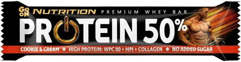 GO ON Nutrition Protein 50% 40g BATON BIAŁKOWY Cookies and Cream