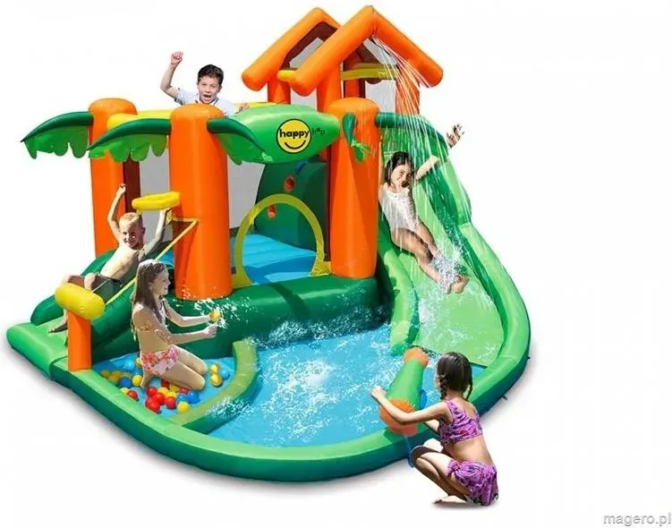 Happyhop Wodny Dmuchaniec Tropikalna Wyspa Na Sucho I Mokro