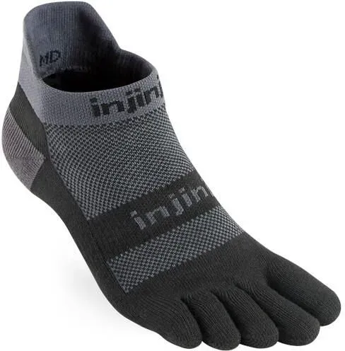 Injinji Run Midweight No Show Xtralife Socks Szary Czarny