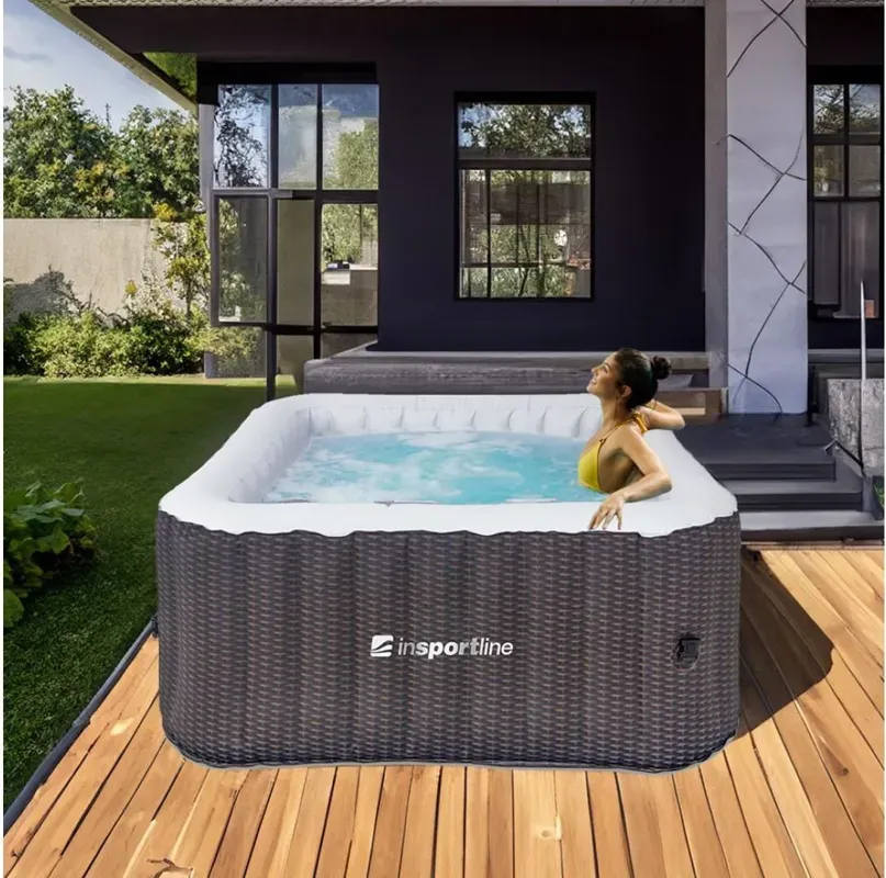 JACUZZI OGRODOWE Z HYDROMASAŻEM OGRZEWANE EVINOS /INSPORTLINE