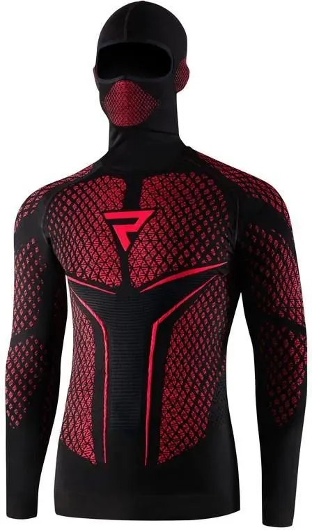 ODZIEŻ TERMOAKTYWNA REBELHORN THERM II 2W1 Z KOMINIARKĄ BLACK/RED XS/S