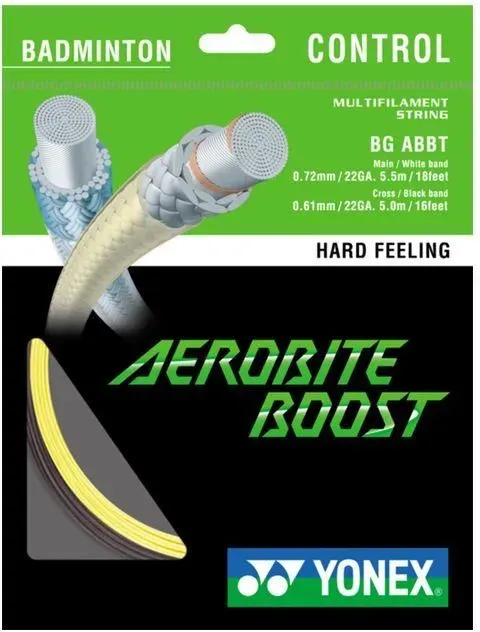 Yonex Naciąg Do Badmintona Bg Aerobite Boost Gray/Yellow Hybrydowy